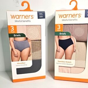 Warner's Blissful Benefits 6-Pack Briefs - Womens 3XL